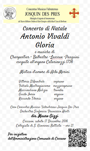 Poesie Di Natale Alda Merini.Ceccano Concerto Di Natale Con Il Gloria Di Vivaldi Il Programma Di Sala Pietroalviti S Weblog